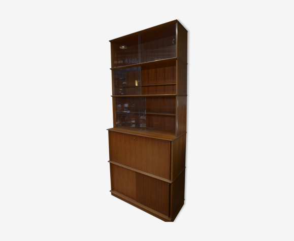 Vitrine vintage en teck 1960