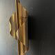 Pair of perforated brass wall lights by Christoph Palme, Germany, 1980s.