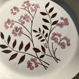 2 large vintage plates 24 cm flower pattern manufacture May