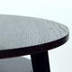 Round Black Coffee Table, Czechoslovakia 1960s