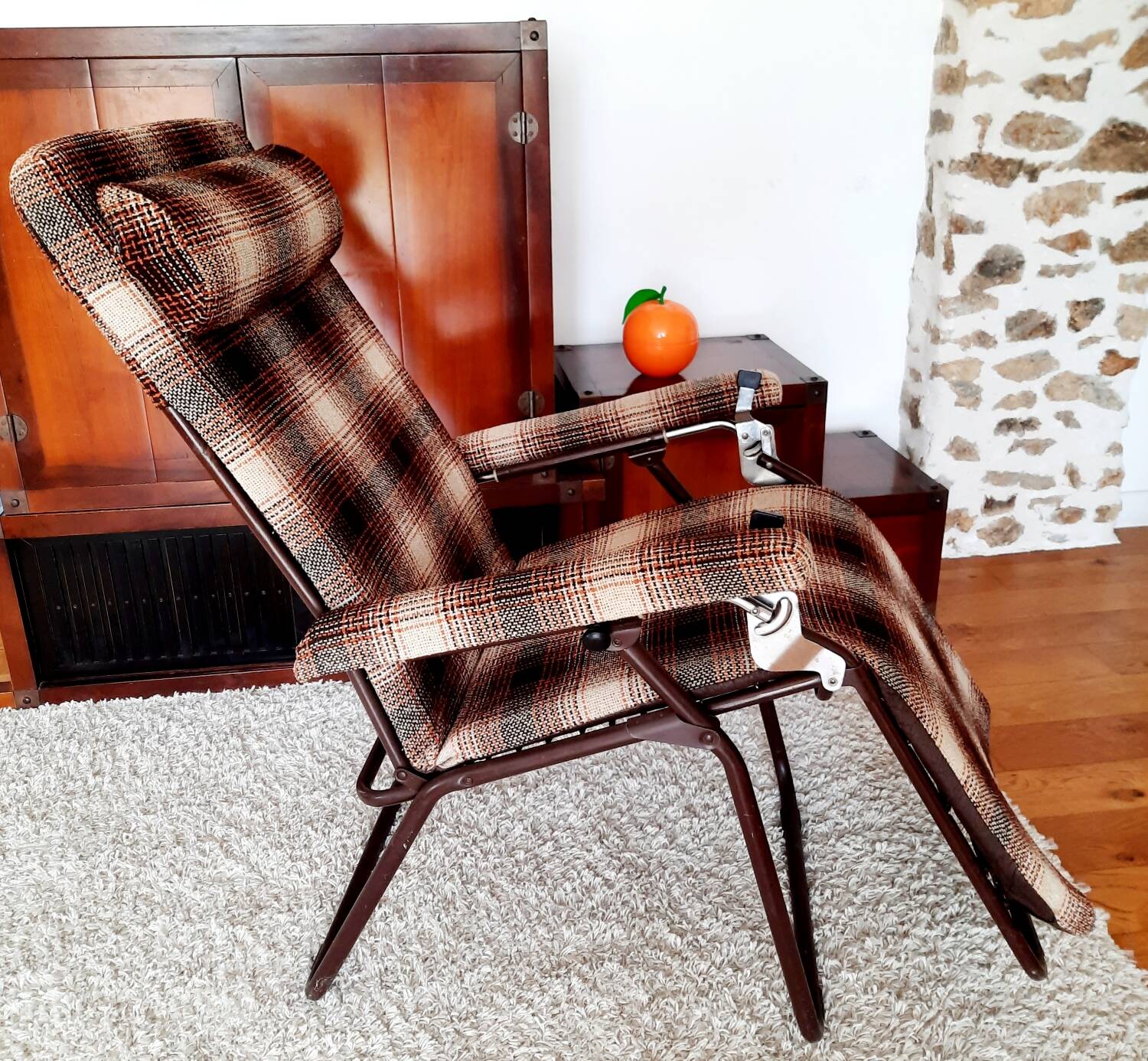 Vintage reclining armchair Lafuma