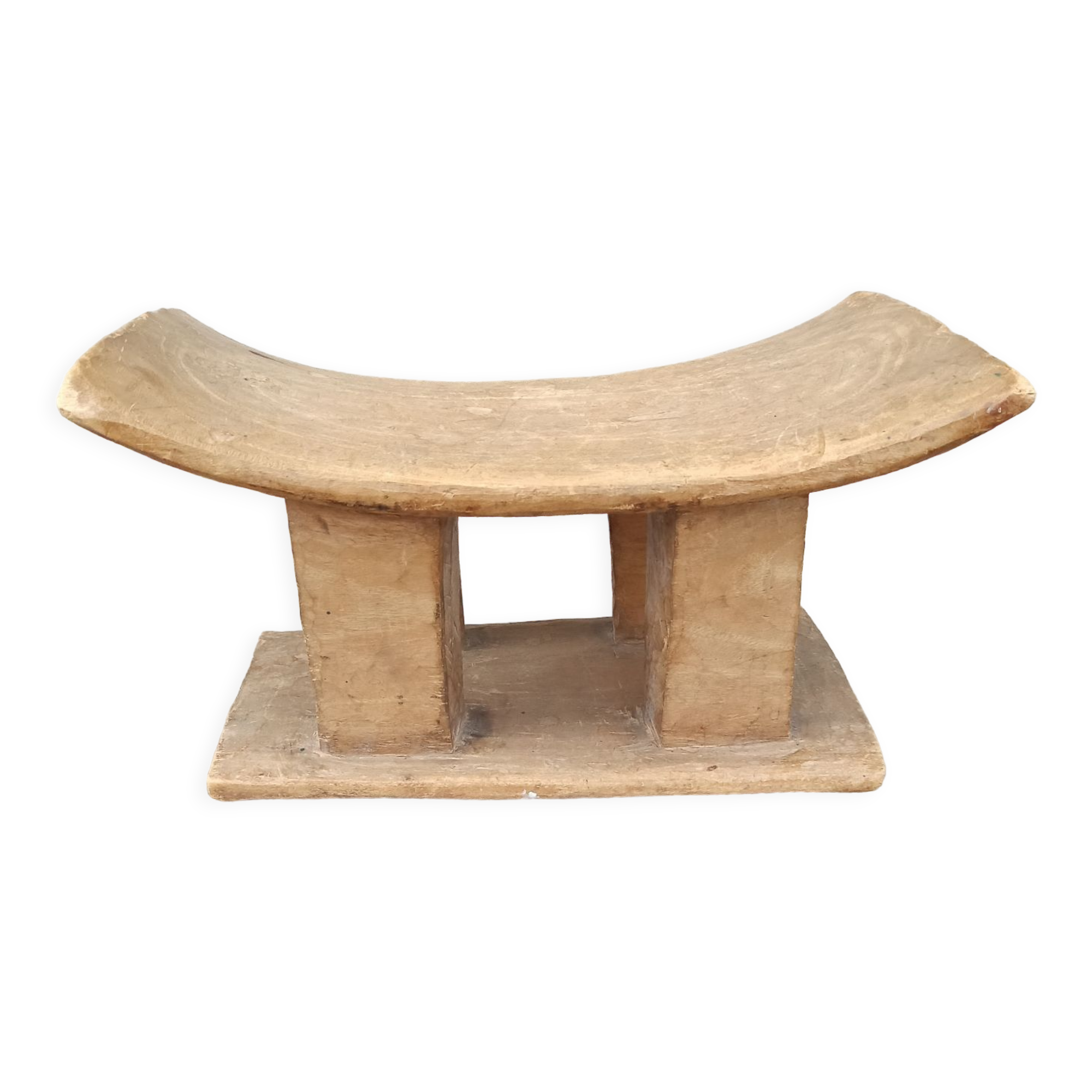 Antique wooden stool Ashanti African art from Ghana