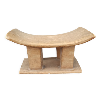 Antique wooden stool Ashanti African art from Ghana