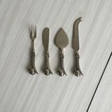 silver-plated cutlery with tulip design
