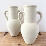 White terracotta jar