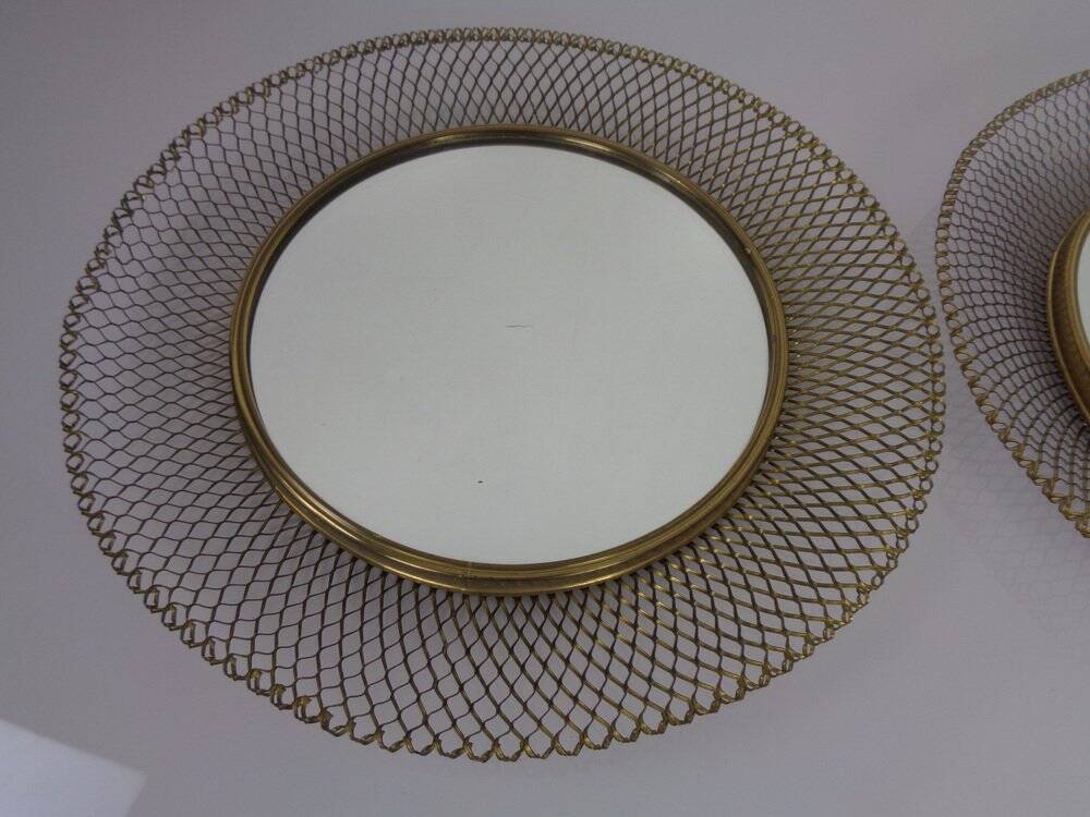 Brass Mirrors, 1960s, Set of 2