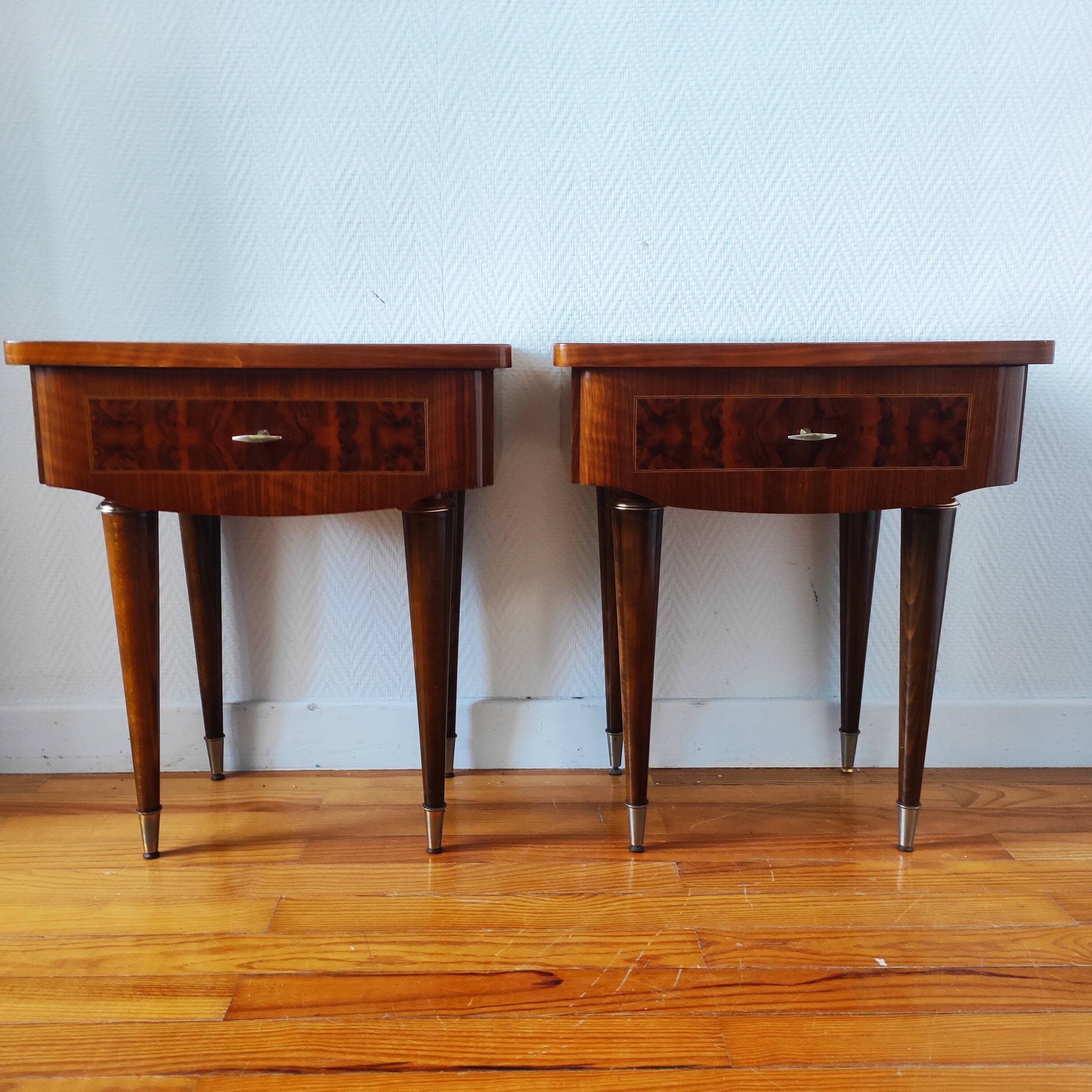 Pair of 1960 bedside tables