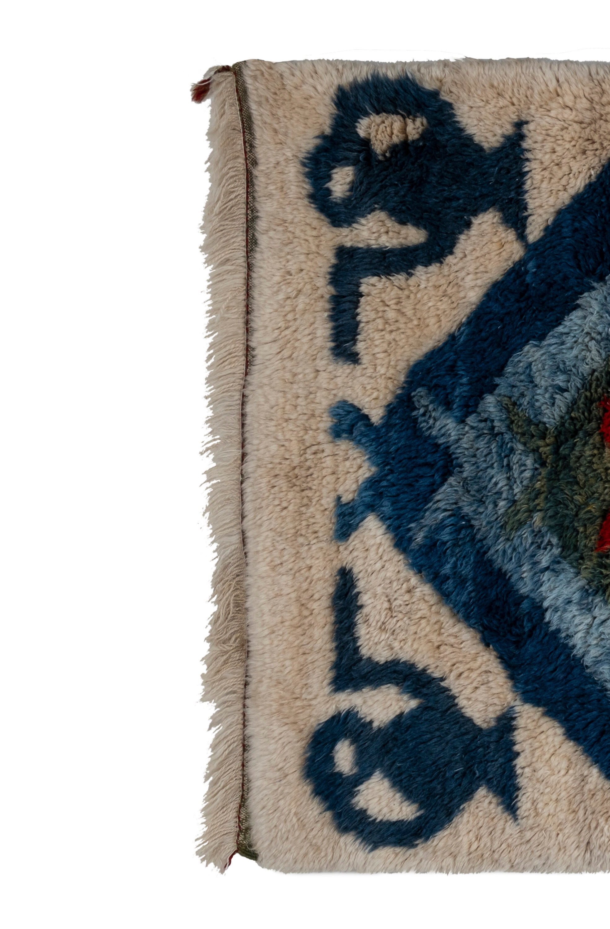 Vintage Turkish Mohair Tulu Rug 125 x 180 cm