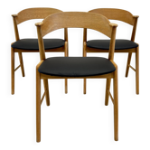 Chaises de salle à manger modèle 32 Kai Kristiansen, Korup Møbelfabrik.