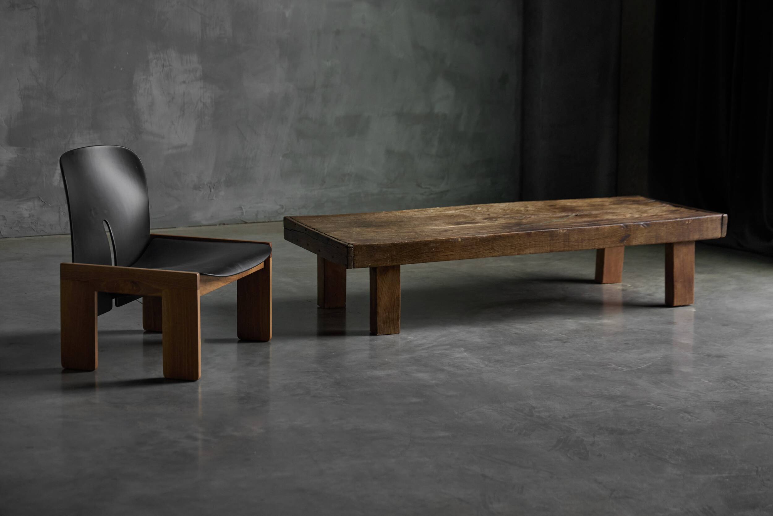 Low Farmhouse Coffee Table, France, Late 19th Century