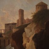 Great Italian landscape painting from 18th century