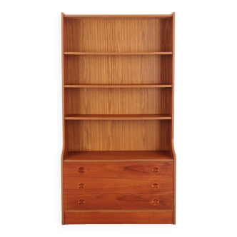 Teak bookcase, Danish design, 1960s, production: Denmark