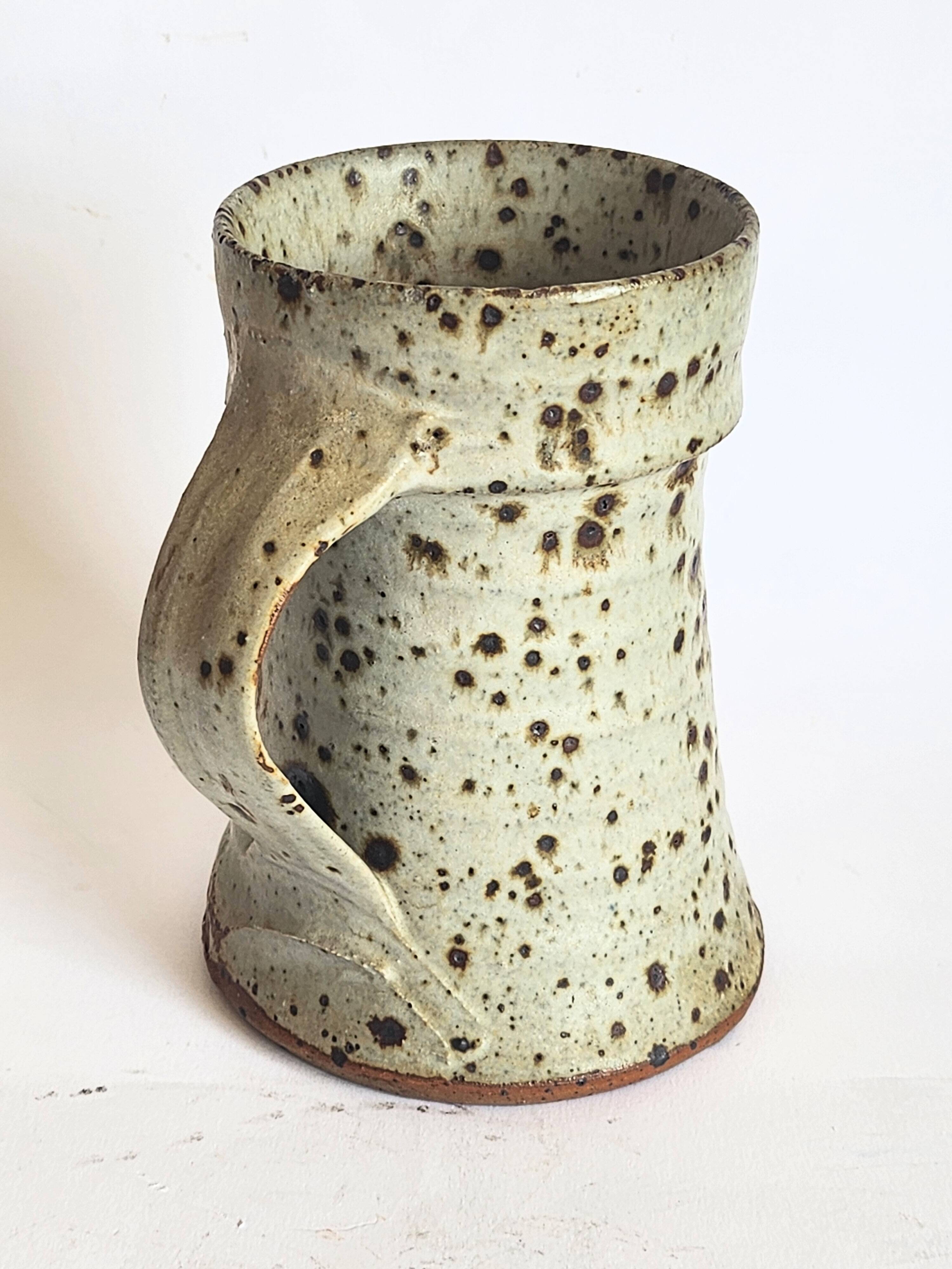 Gustave Tiffoche pyrite stoneware pitcher