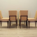 Set of six mahogany chairs, Italian design, 1960s, production: Italy