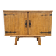 Rattan bamboo sideboard atttributed to Audoux Minnet vintage 60's