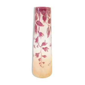 Vase Legras rubis en - verre