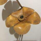 Wooden flower lamp