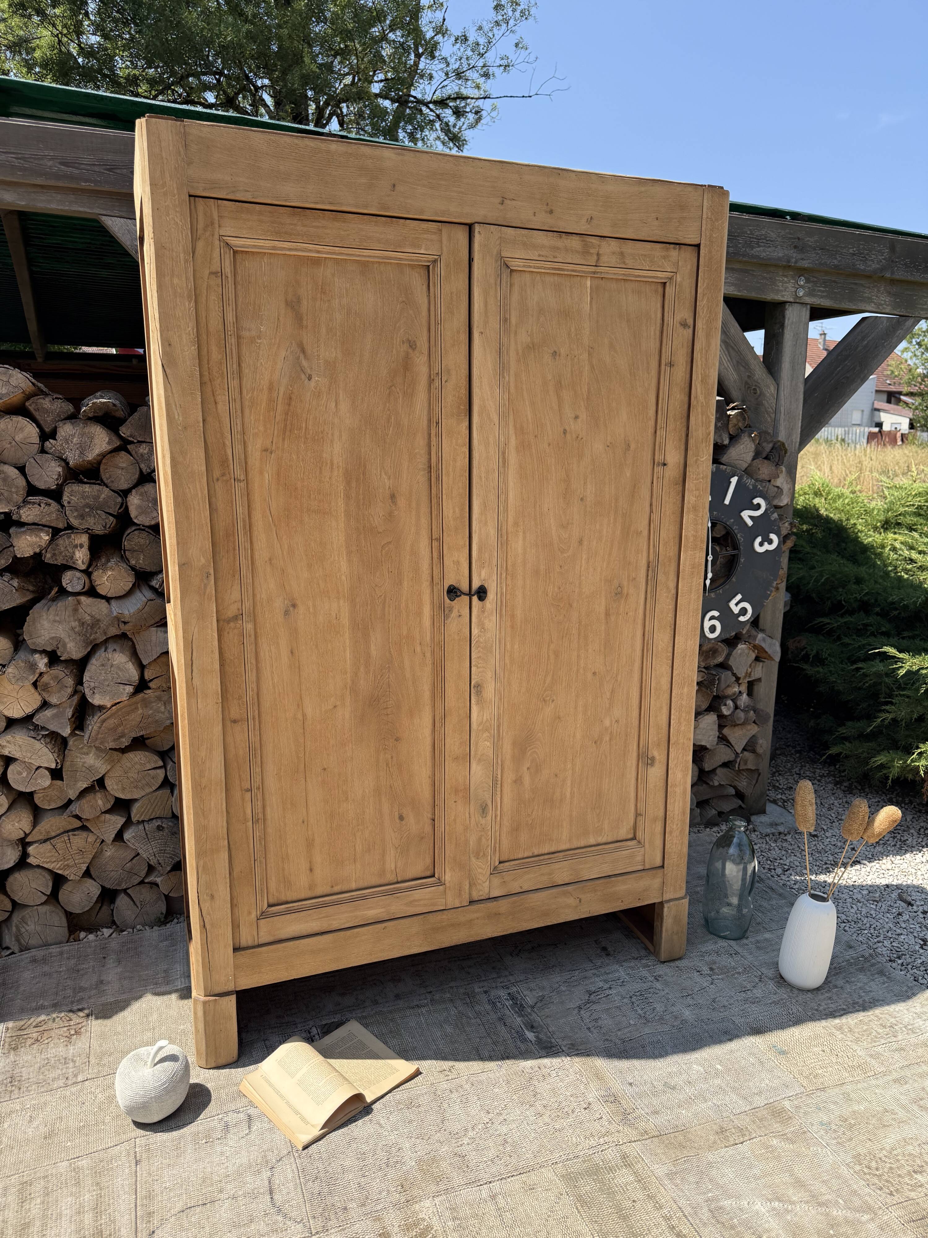 Renovated solid wood wardrobe