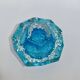 Sommerso trinket tray - Murano blown glass, Italy 1970