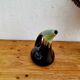 Vintage blue and black ceramic jug