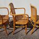Ensemble de 4 fauteuils et 1 chaise Thonet 811 Josef Hoffmann