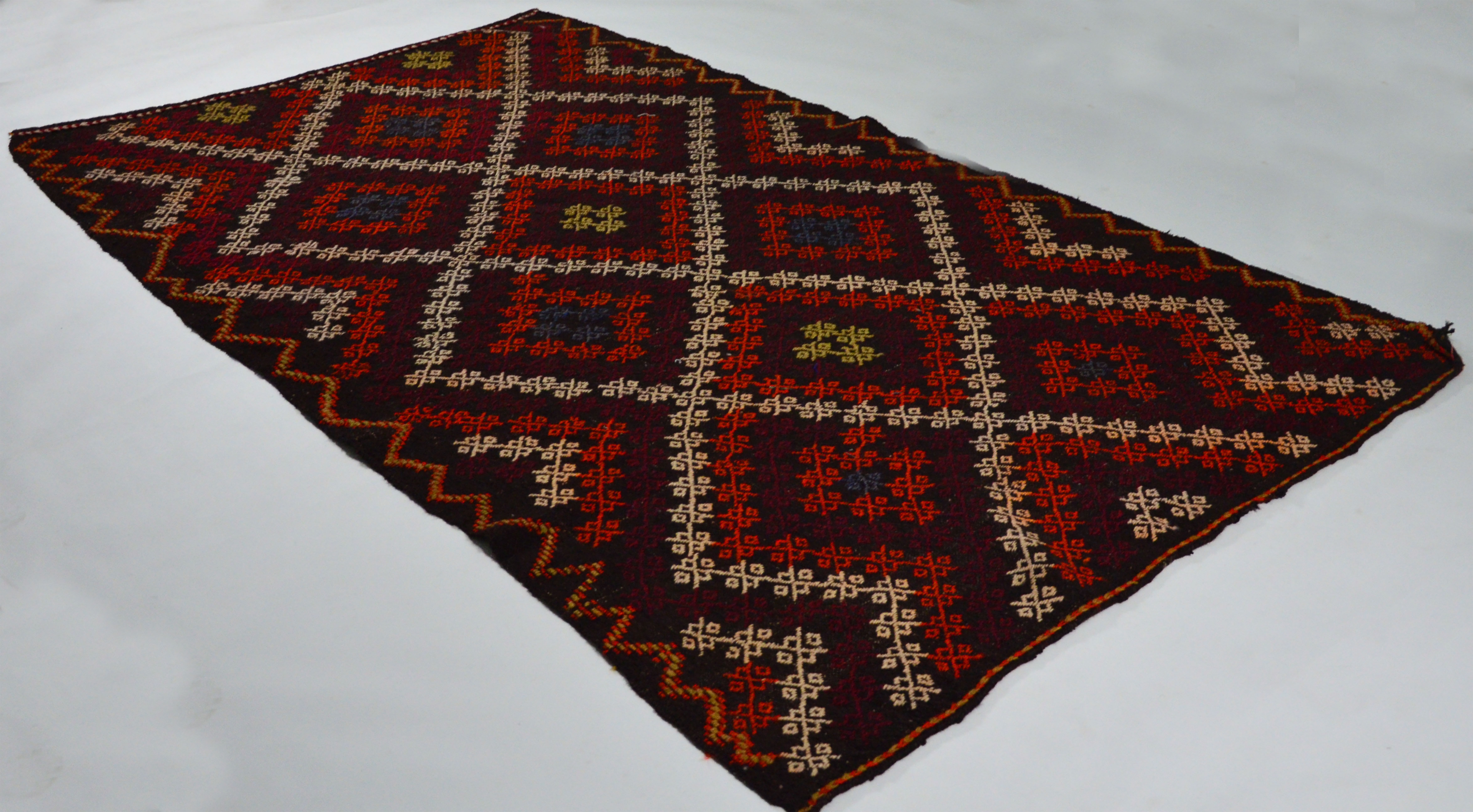 Anatolian handmade kilim rug 287 cm x 157 cm