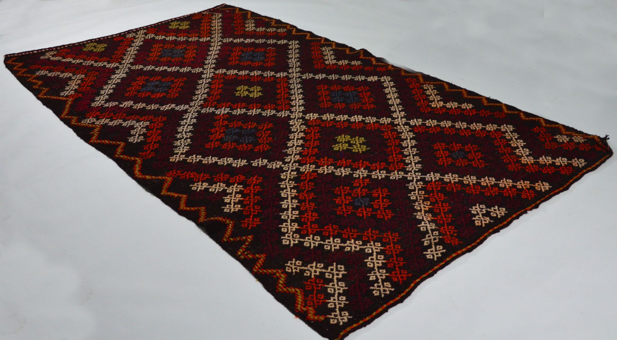 Tapis en kilim artisanal anatolien 287 cm x 157 cm