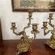 Paire de chandeliers en bronze