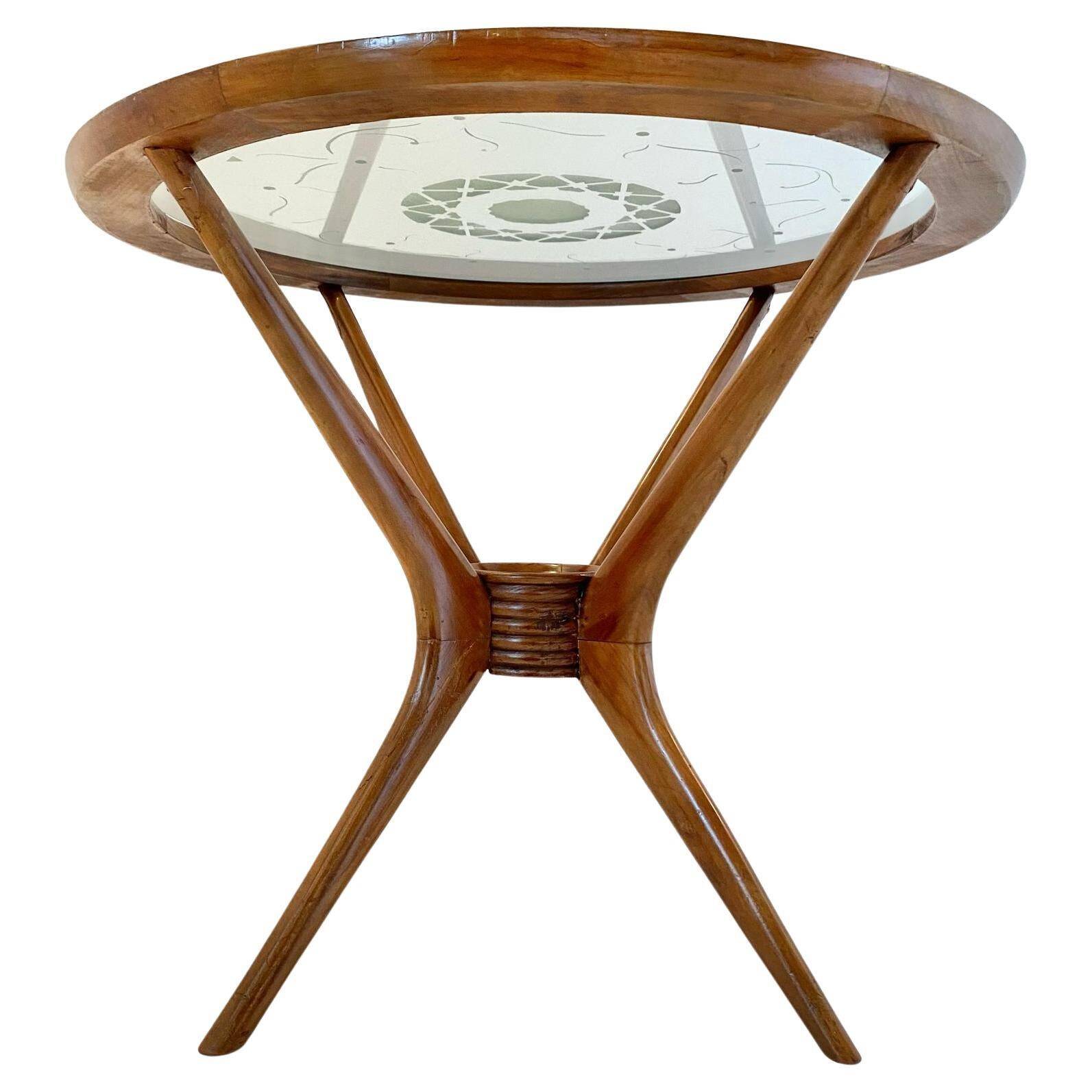 Spider coffee table, Paolo Buffa for Brugnoli, Italy 1950s