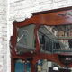 Large mahogany Art Nouveau mirror 178x220cm