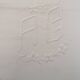Antique white flat sheet embroidered with “AG”