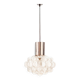 Large Mid Century Bubble Glass & Chrome Ceiling Light By Helena Tynell For Limburg, Germany, 1960s