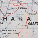 Vintage Vidal Lablache Algeria Tunisia No. 11 school map