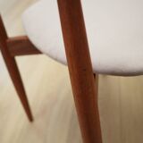 Set of four teak chairs, Danish design, 1960s, designer: H.W. Klein