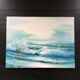 Tableau les vagues bleues