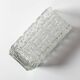 Vintage Clear Pressed Glass Vase Taalari by Tamara Aladin / Finland / 1969