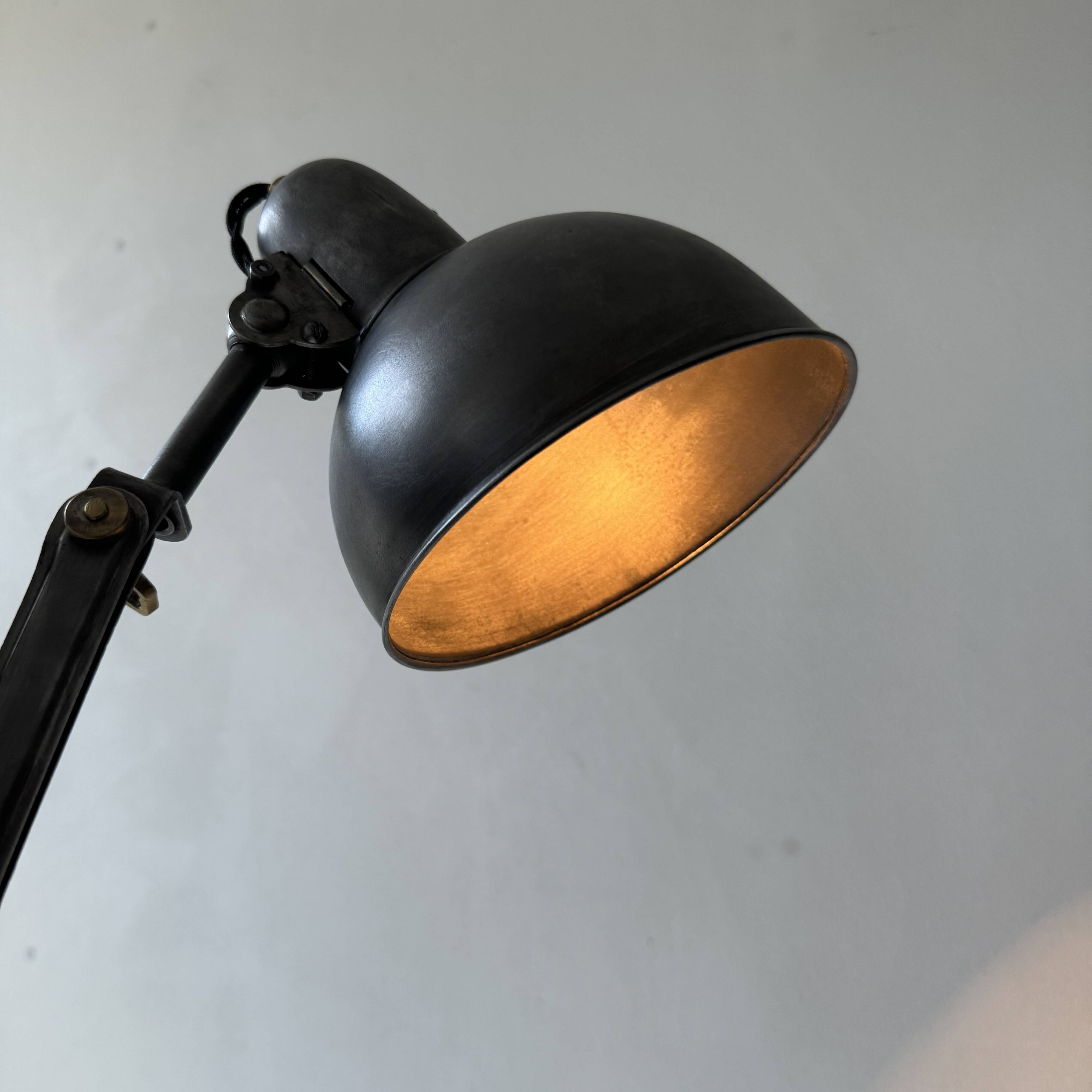 Antique bauhaus accordion wall lamp