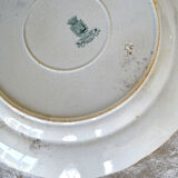 Round opaque porcelain dish from gien, model "bagatelle"