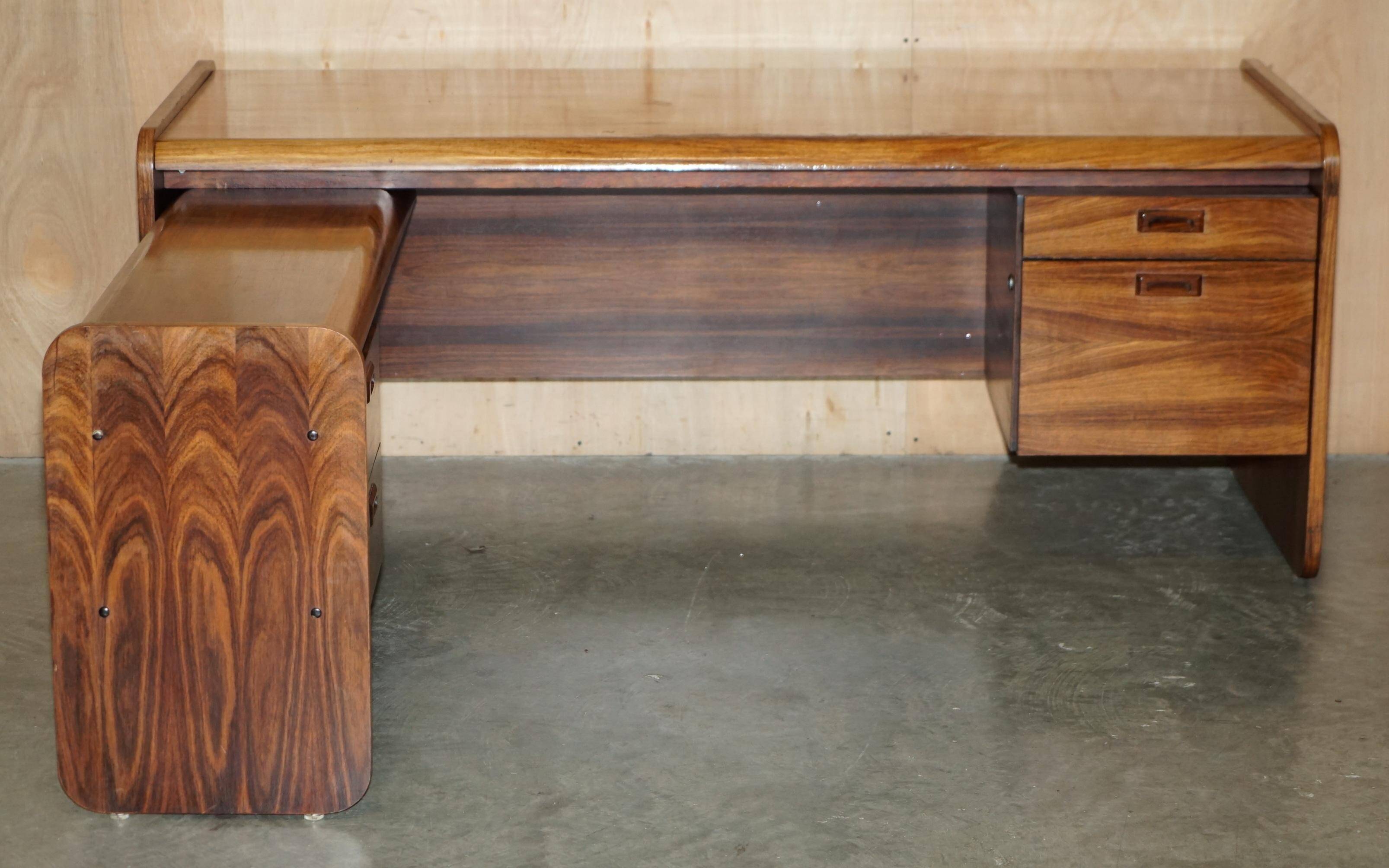 Left corner desk, Brazilian wood, mid-century Danish.