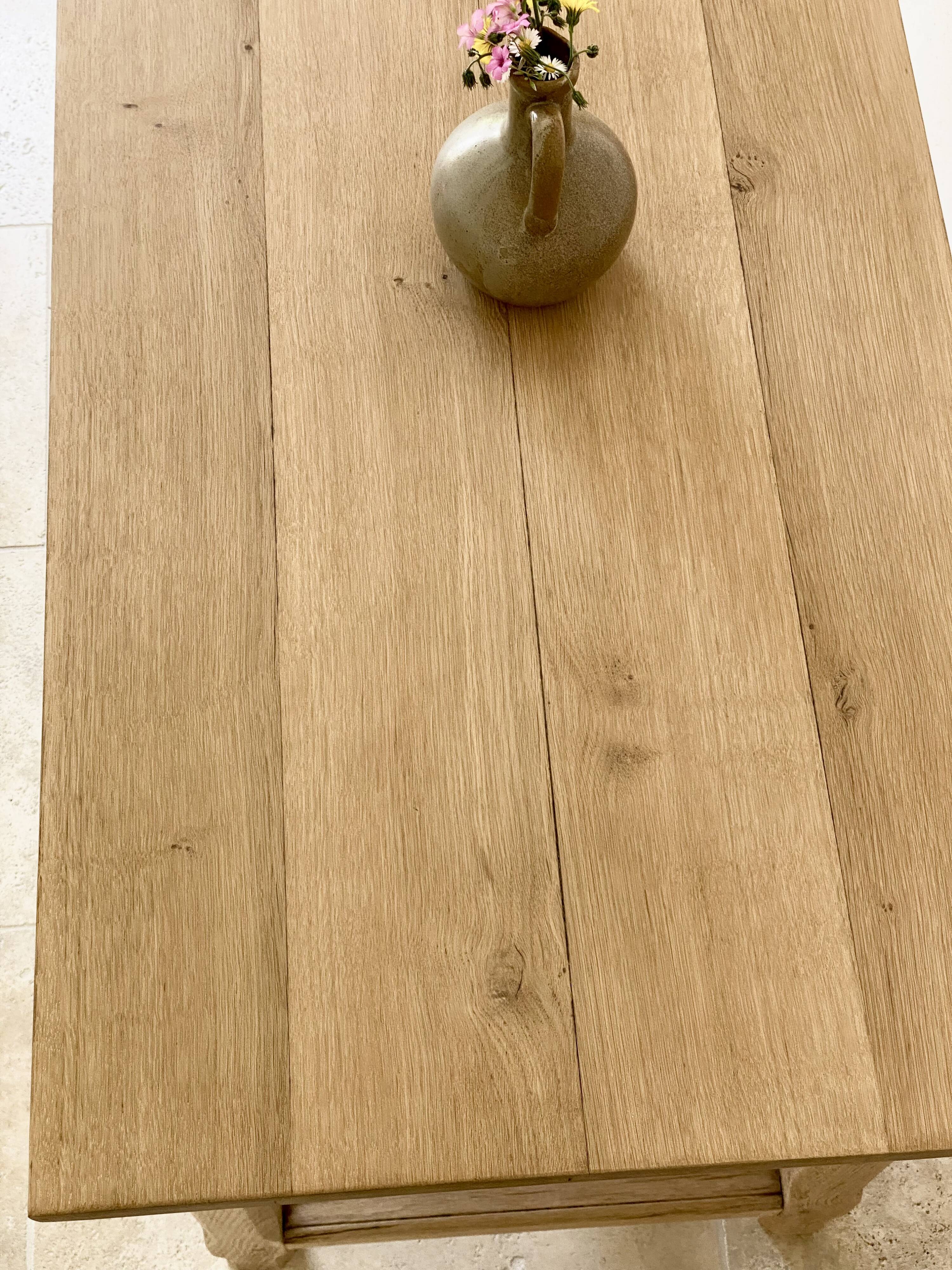 Solid oak farmhouse table – small size,