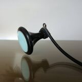 Wall-mounted coat rack, 3 hooks in Bakelite and metal, 1950s/60s