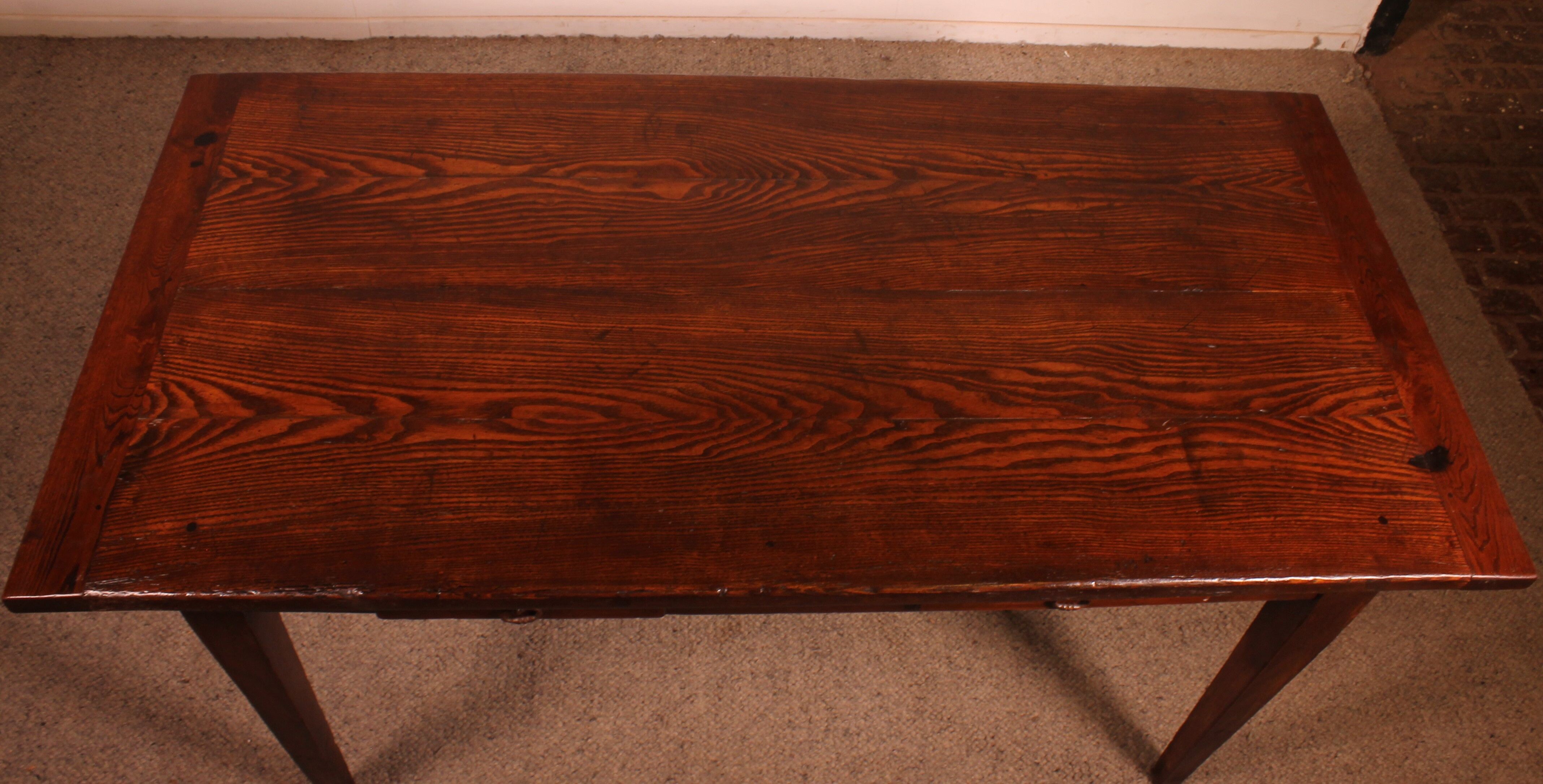 Oak Table Or Desk - 19th Century