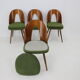 4 chaises d'Antonin Suman, Tchécoslovaquie, 1960