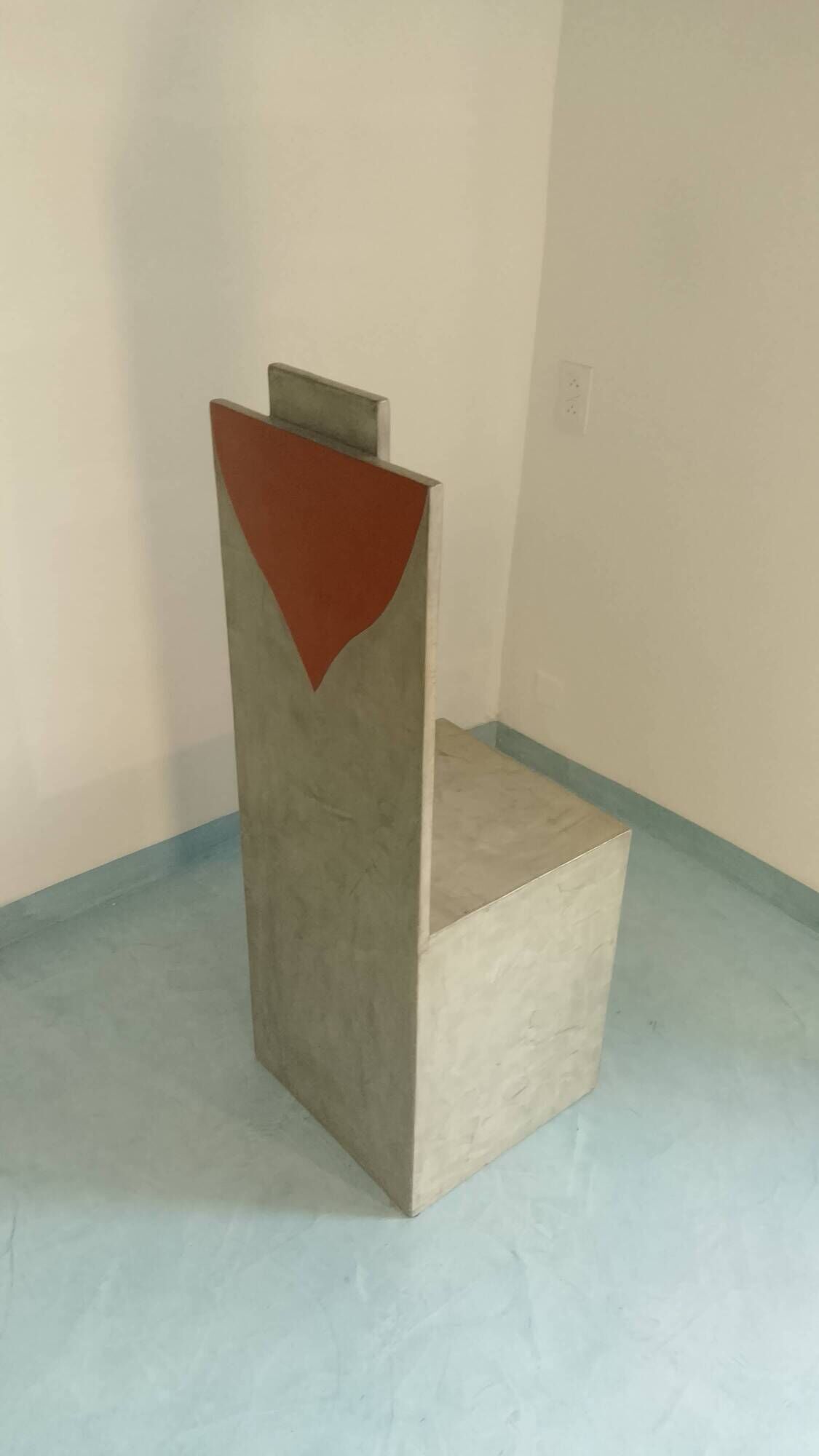 Neo-Brutalist and Postmodern Console-Pedestal – Unique artisan piece.