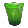Murano Glass Bullicante Bubble "Green" Vase Element Shell Murano, Italy, 1970s