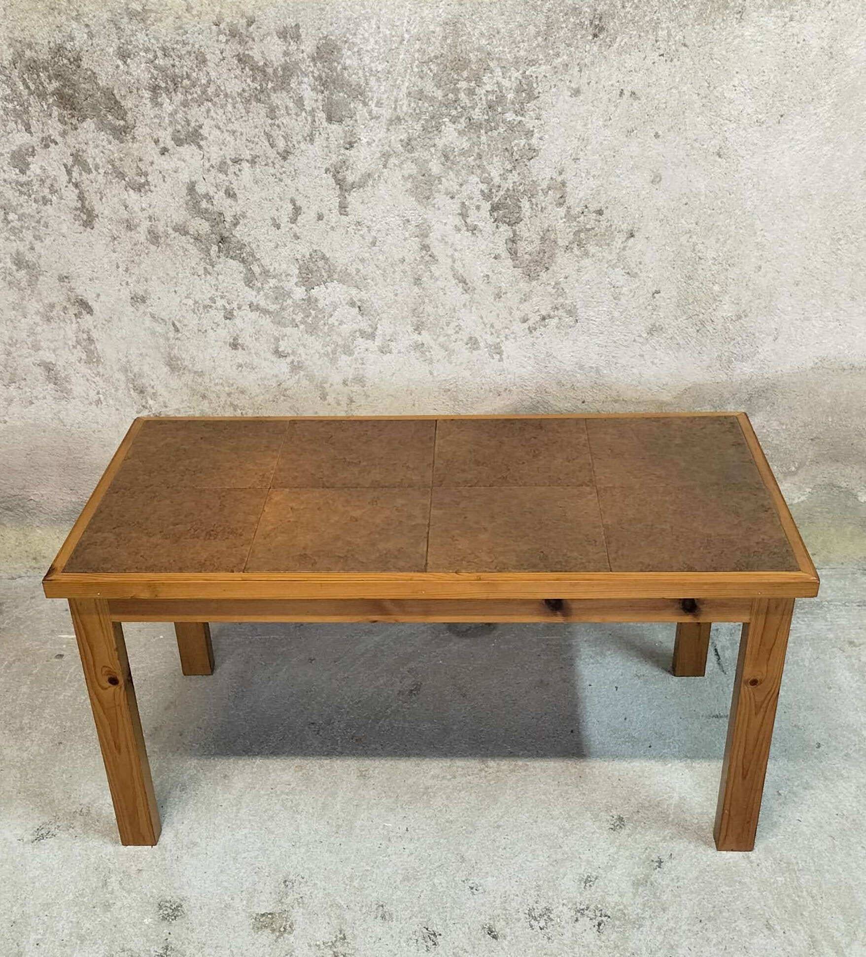 Wood and ceramic coffee table
