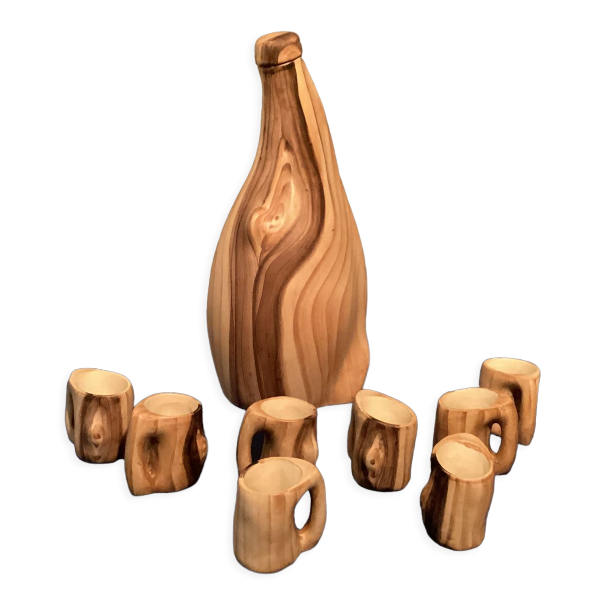 Jourdain Grandjean Vallauris liqueur service 1950/60