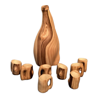 Jourdain Grandjean Vallauris liqueur service 1950/60
