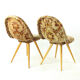 Paire de chaises en coquille du milieu du siècle par Miroslav Navratil, Tchécoslovaquie Années 1960