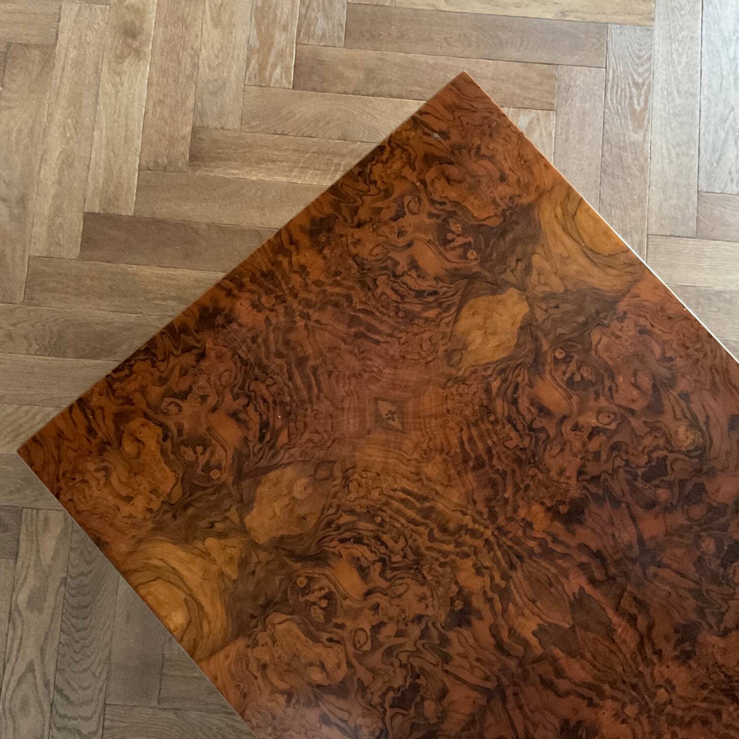 Elm burl coffee table